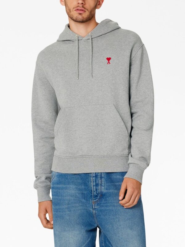 AMI Paris  Ami de Coeur organic-cotton hoodie - Image 4