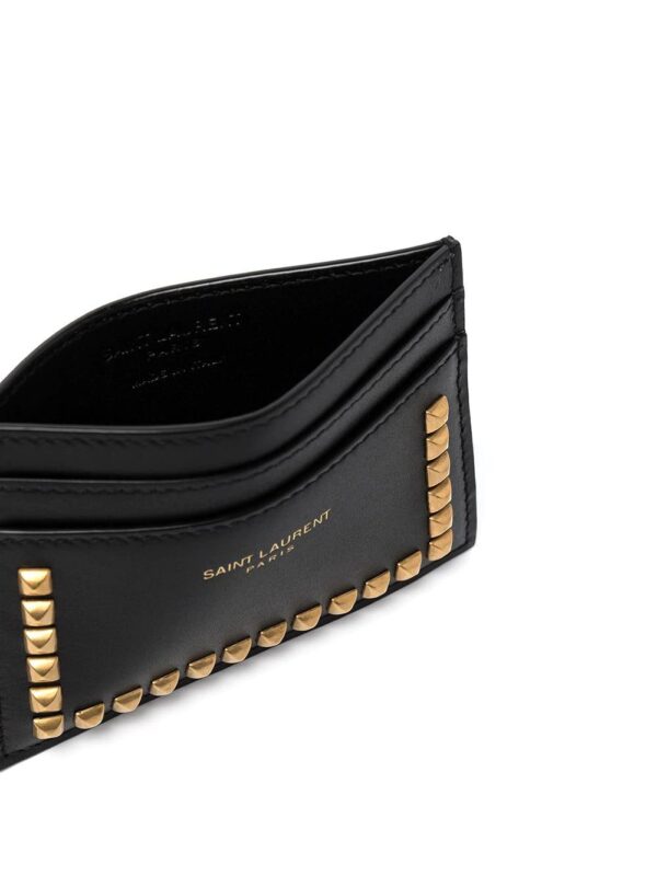 Saint Laurent  studded leather cardholder - Image 3