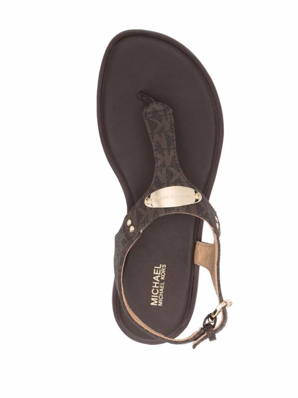 Michael Michael Kors  monogram-print thong sandals - Image 4