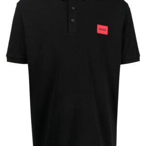 HUGO Dereso222 logo-patch polo shirt
