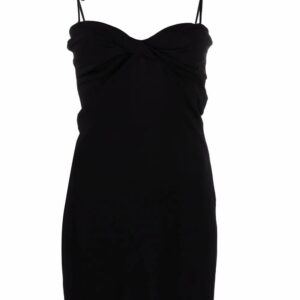 Off-White  twist-detail sweetheart-neck mini dress