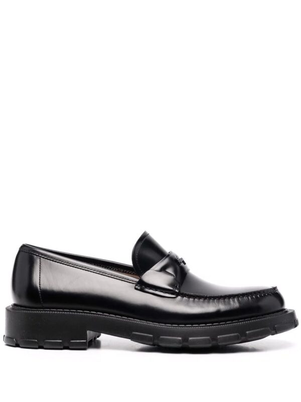 Ferragamo  embossed-logo leather loafers