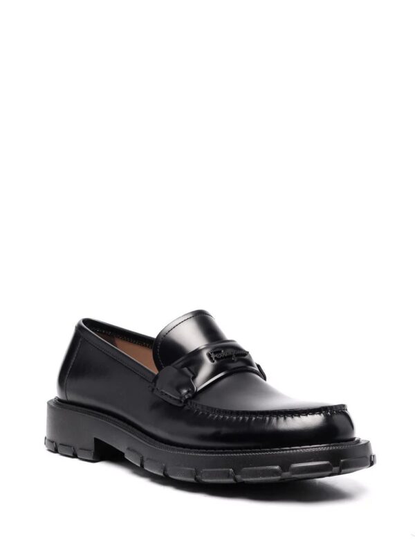 Ferragamo  embossed-logo leather loafers - Image 2