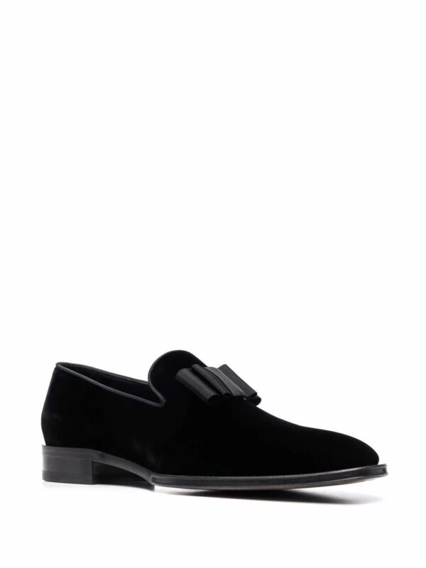 DSQUARED2  Ubaldo bom-embellished velvet loafers - Image 2