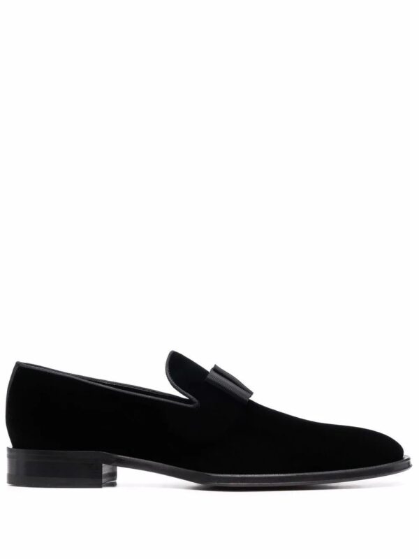 DSQUARED2  Ubaldo bom-embellished velvet loafers