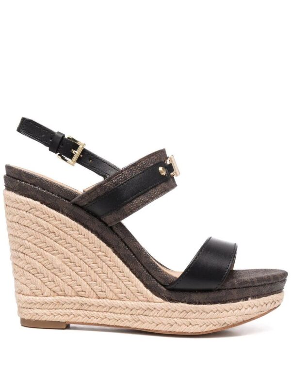 Michael Michael Kors  logo-plaque wedge sandals