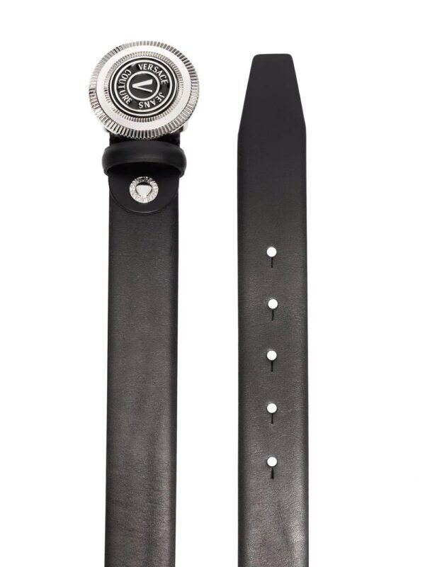 Versace logo-buckle leather belt - Image 2