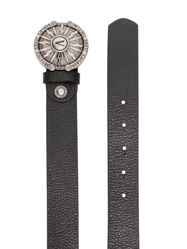 Versace logo-buckle leather belt - Image 2