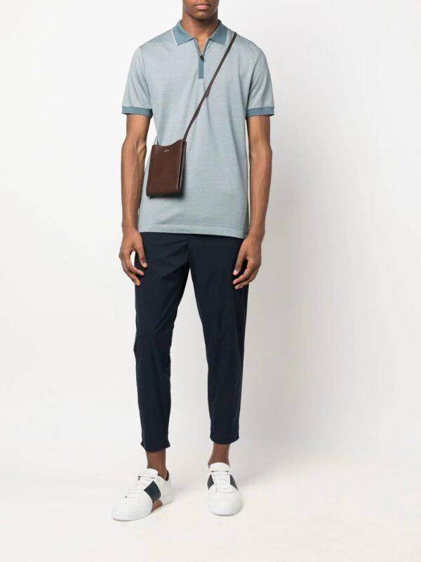 BOSS  zipped short-sleeve polo shirt - Image 2