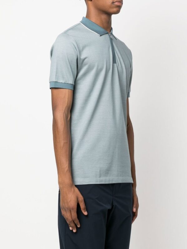 BOSS  zipped short-sleeve polo shirt - Image 3