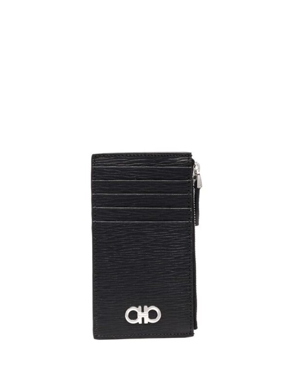 Ferragamo  logo zipped wallet