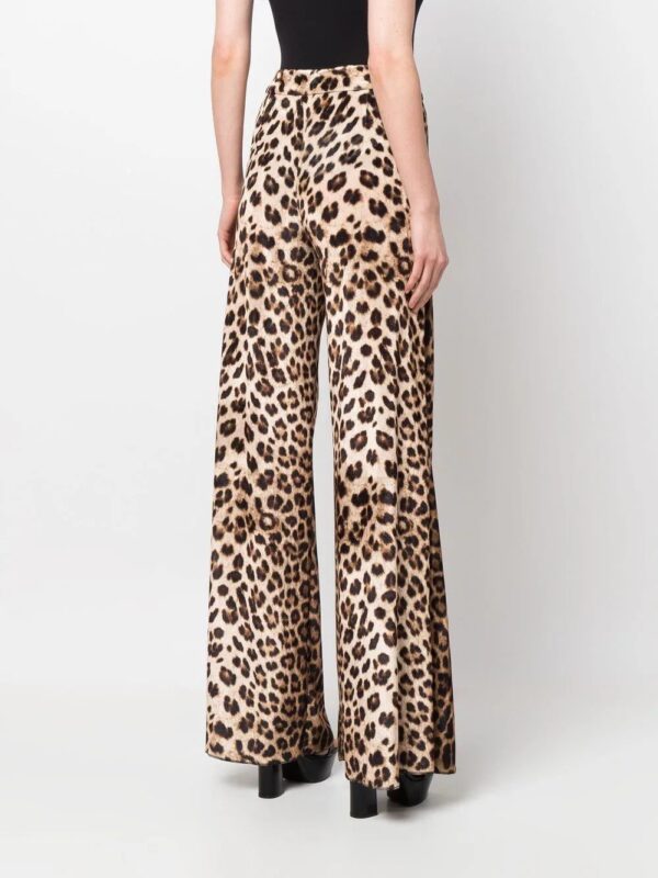 Philipp Plein  leopard-print flared trousers - Image 4