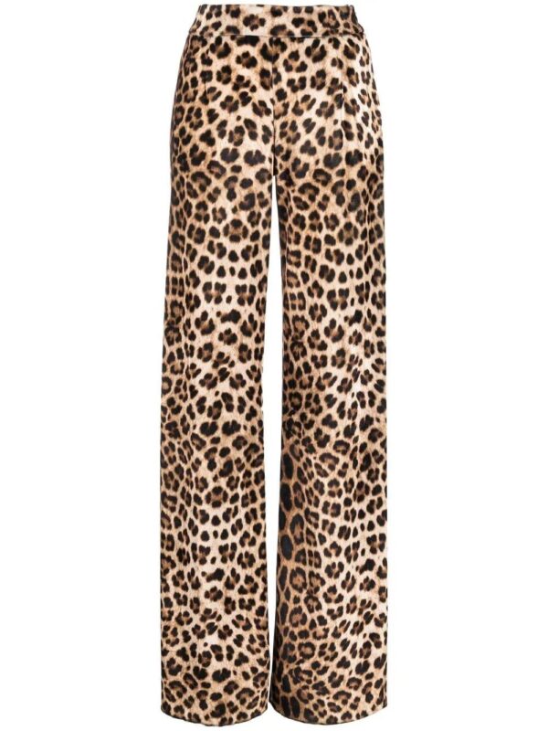 Philipp Plein  leopard-print flared trousers