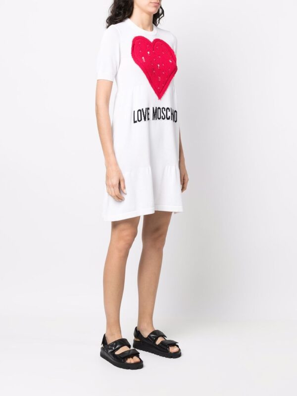 Love Moschino logo-print T-shirt dress - Image 3