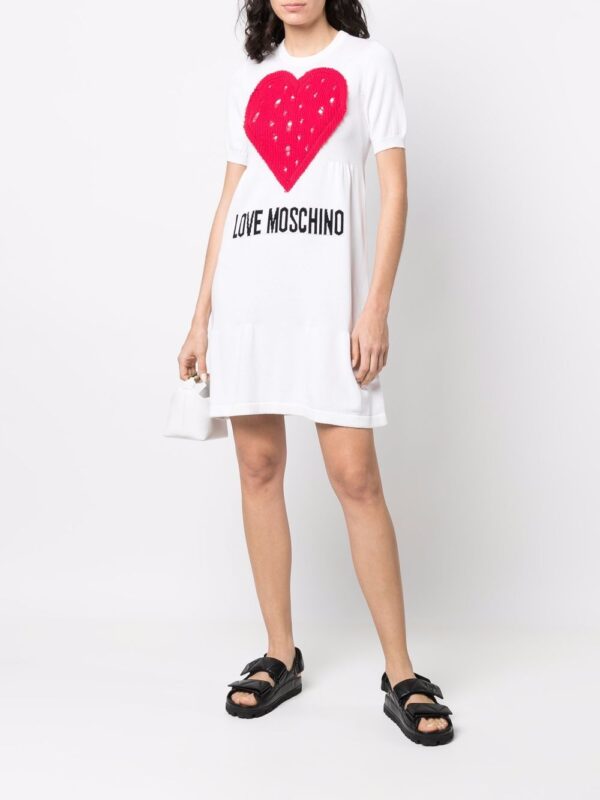 Love Moschino logo-print T-shirt dress - Image 2