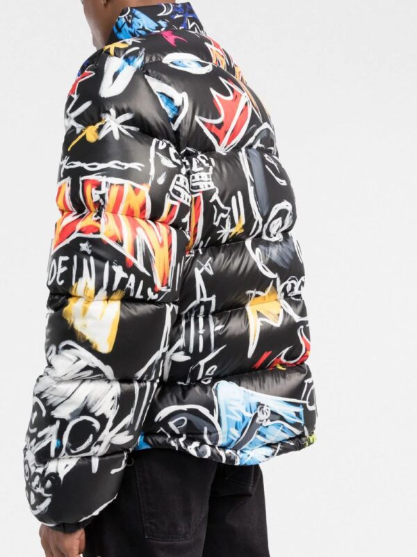 Philipp Plein  Skull and Plein print puffer jacket - Image 3