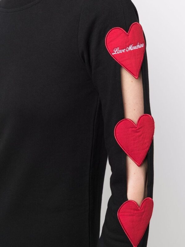 Love Moschino heart-detail sweater dress - Image 5