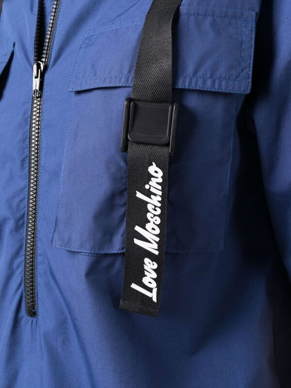 Love Moschino zip-front shirt dress - Image 5