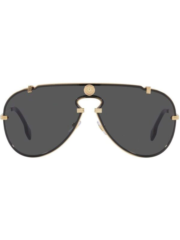 Versace Eyewear curved pilot-frame sunglasses