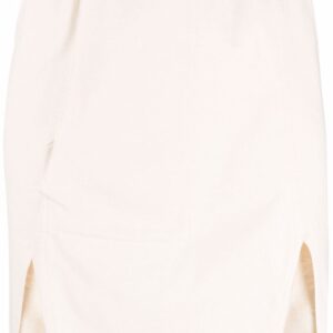 Rick Owens  front-slit mini skirt