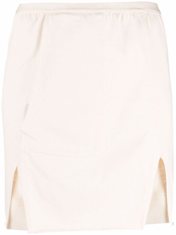 Rick Owens  front-slit mini skirt