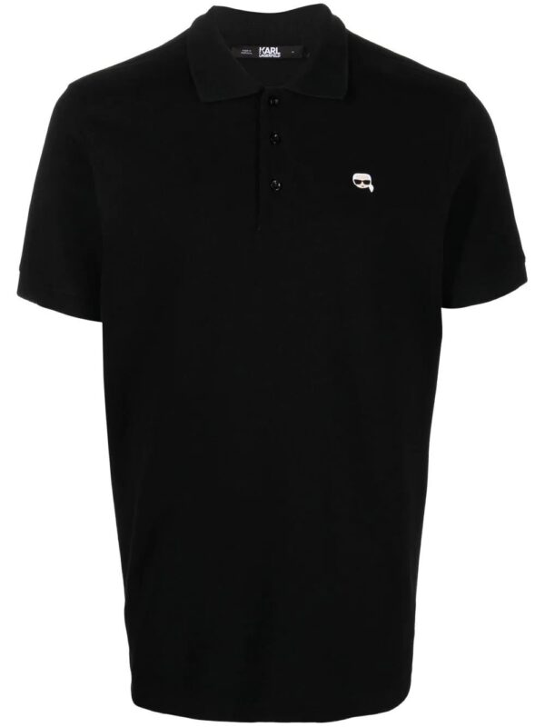 Karl Lagerfeld Ikonik embroidered polo shirt