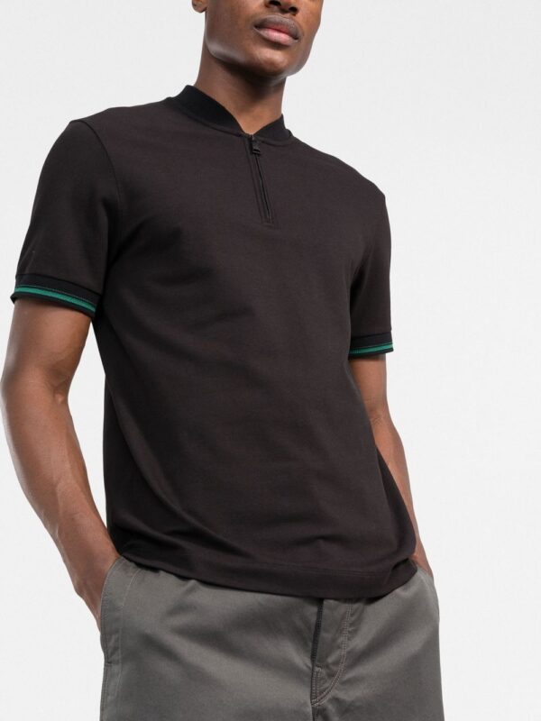 Karl Lagerfeld zipped short-sleeve polo shirt - Image 3