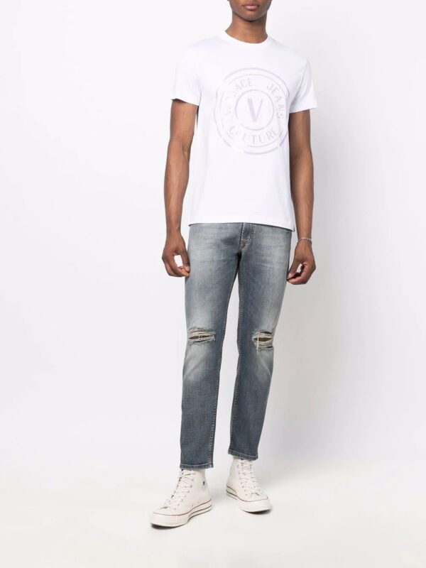 Versace Jeans Couture  ripped-detailing slim-fit jeans - Image 2