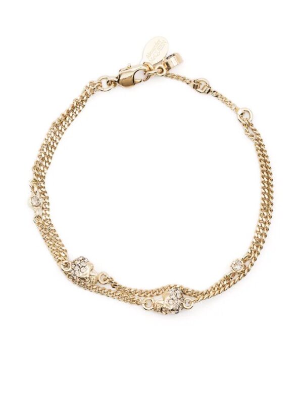 Alexander McQueen  skull charm chain bracelet