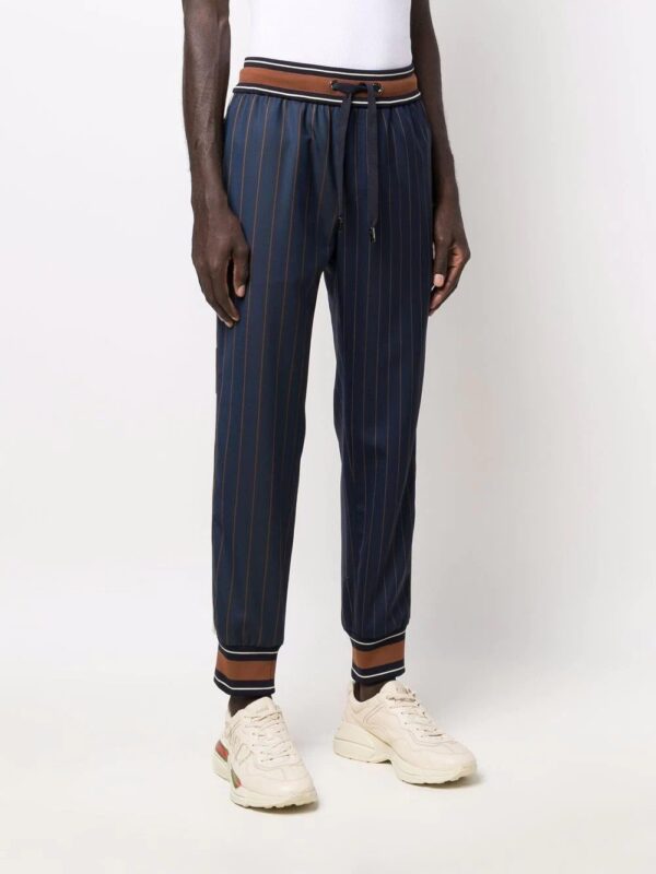 Dolce & Gabbana  pinstripe-print track pants - Image 3