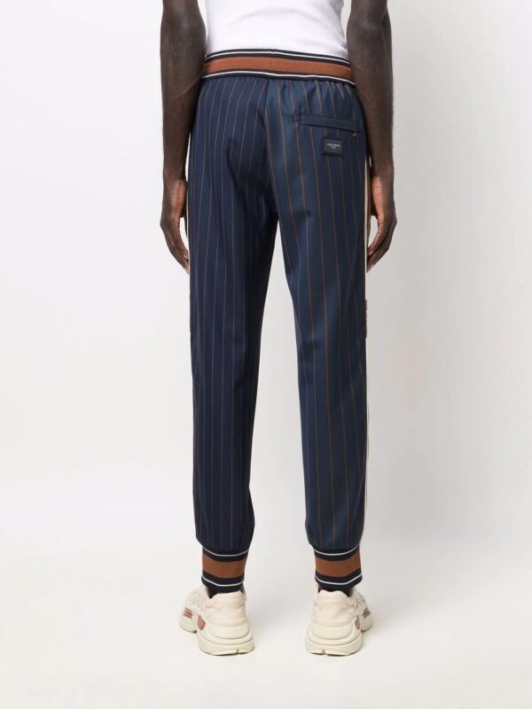 Dolce & Gabbana  pinstripe-print track pants - Image 4