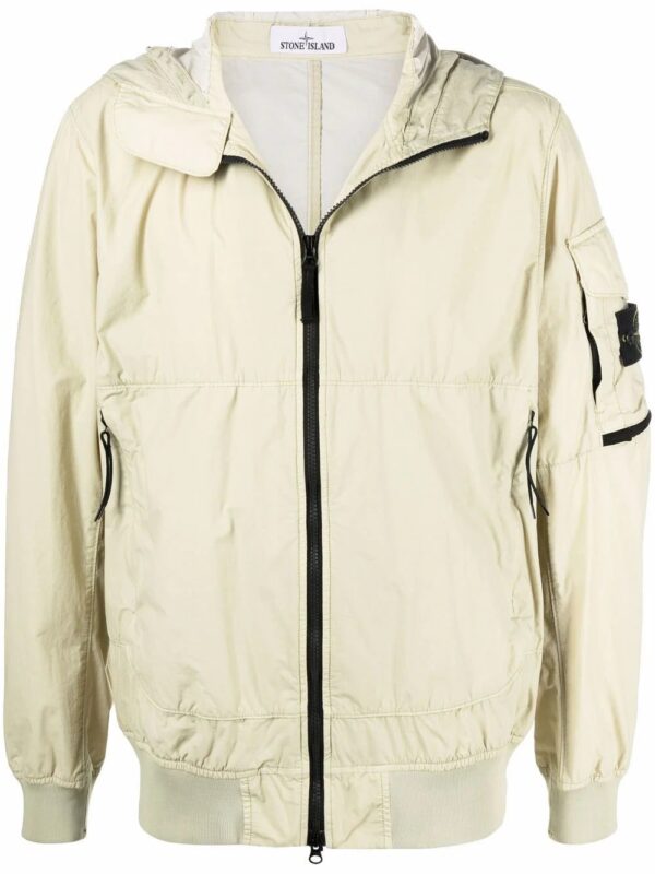 Stone Island  Compass badge lightweight hooded jacket