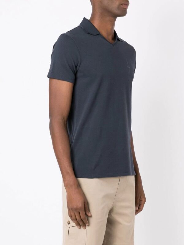 Armani Exchange logo print polo shirt. - Image 3