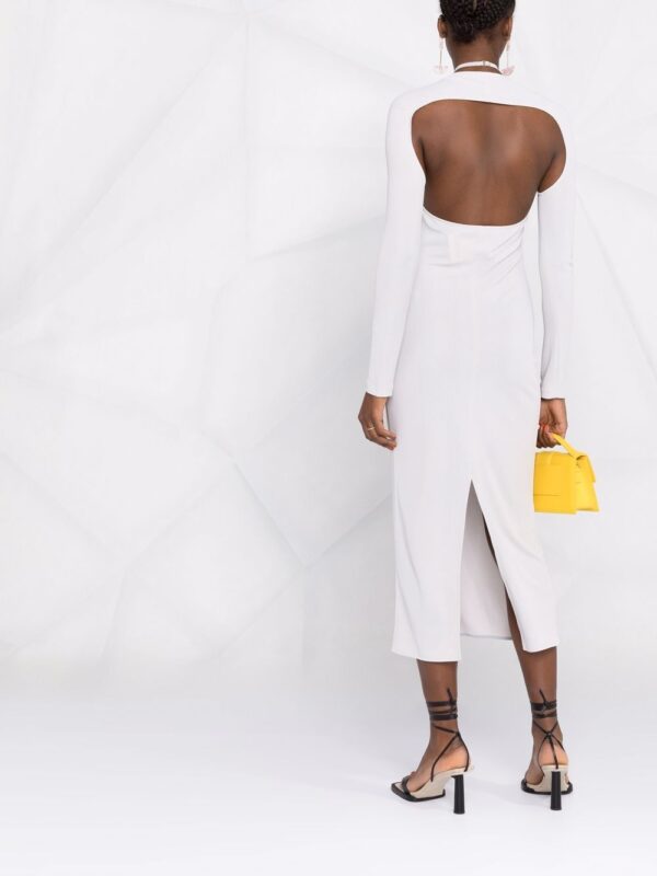 Jacquemus  La robe Nodi knotted cut-out dress. - Image 4