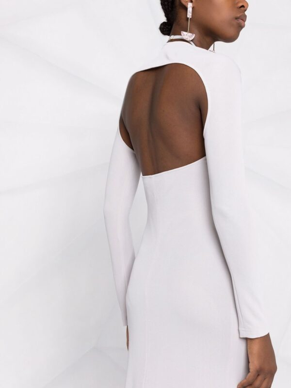 Jacquemus  La robe Nodi knotted cut-out dress. - Image 3