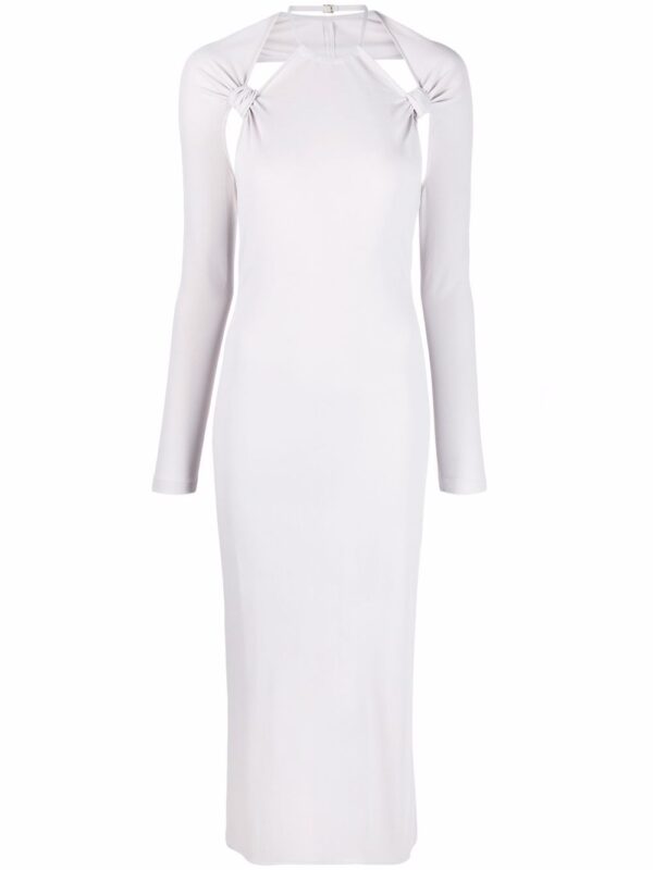 Jacquemus  La robe Nodi knotted cut-out dress.