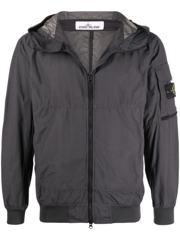Stone Island  Compass-patch hooded jacket