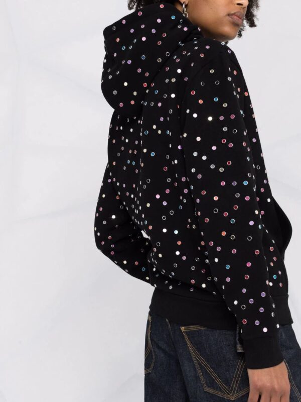 Saint Laurent  logo-print drawstring hoodie - Image 3