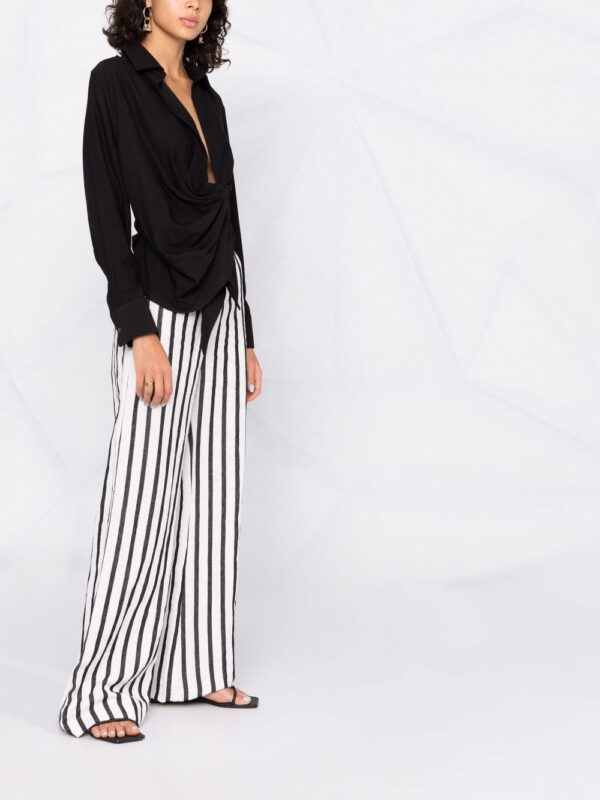 Jacquemus  La Chemise Bahia draped shirt - Image 4