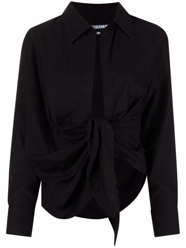 Jacquemus  La Chemise Bahia draped shirt