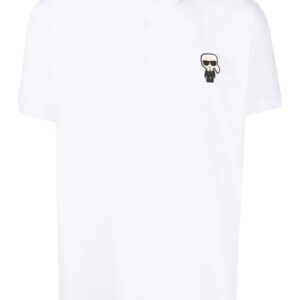 Karl Lagerfeld  logo-patch polo shirt