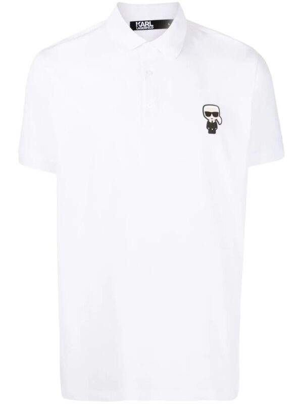 Karl Lagerfeld  logo-patch polo shirt