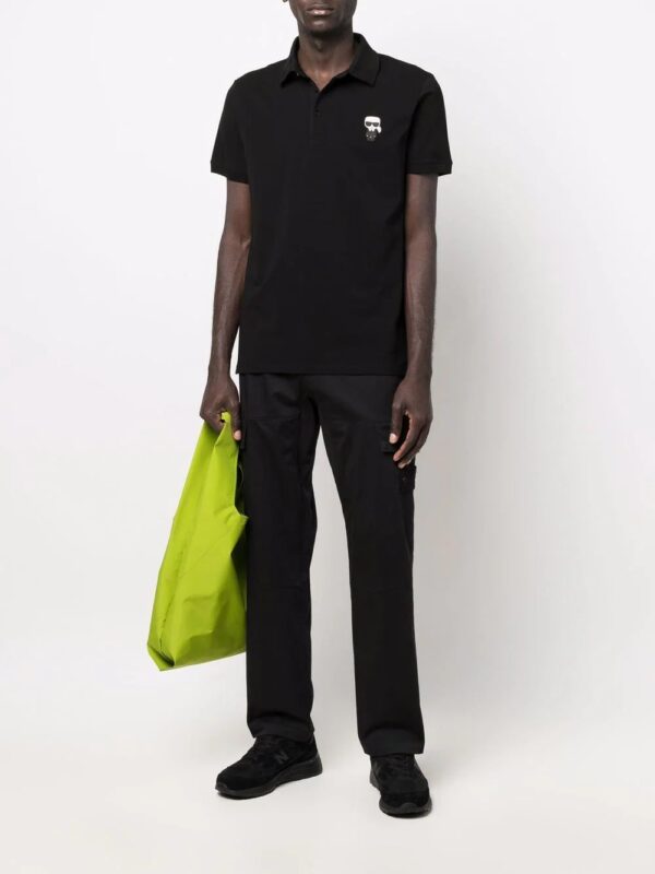 Karl Lagerfeld  logo-patch polo shirt - Image 2