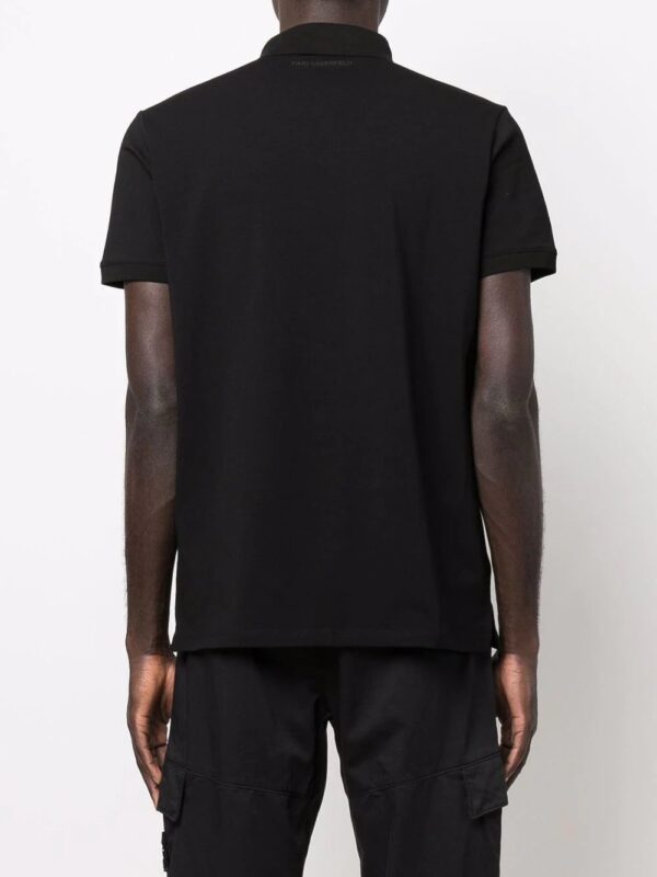 Karl Lagerfeld  logo-patch polo shirt - Image 4
