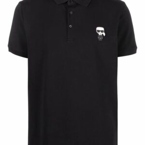 Karl Lagerfeld  logo-patch polo shirt