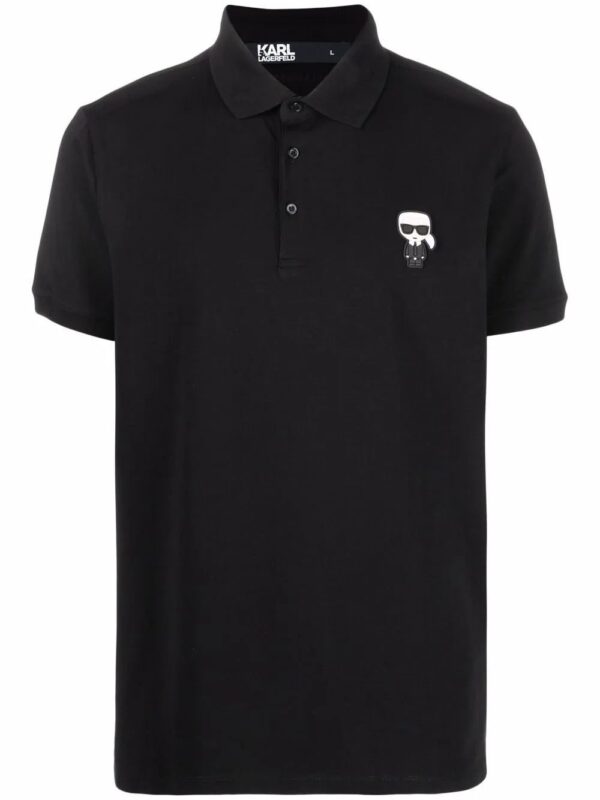 Karl Lagerfeld  logo-patch polo shirt