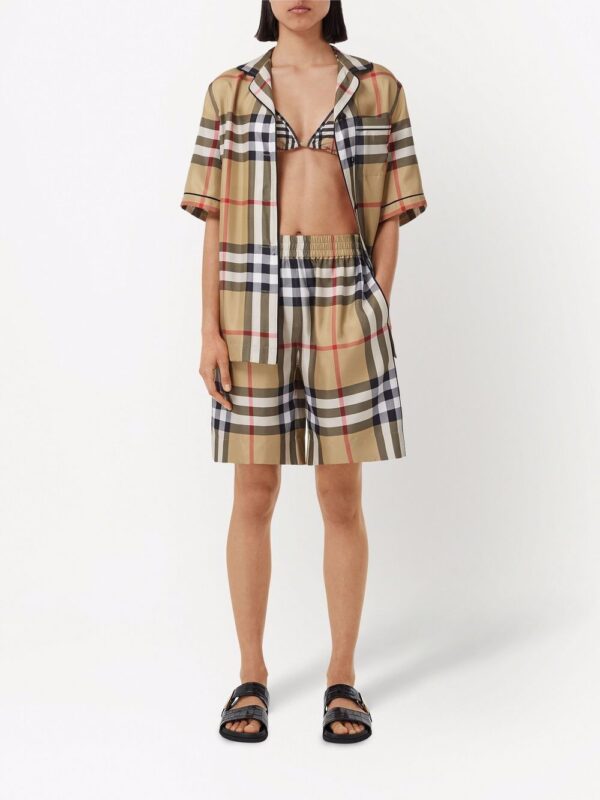 Burberry  Vintage Check silk pajama shirt - Image 2
