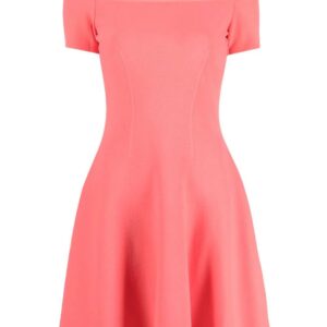 Alexander McQueen  ruffle knit flared dress