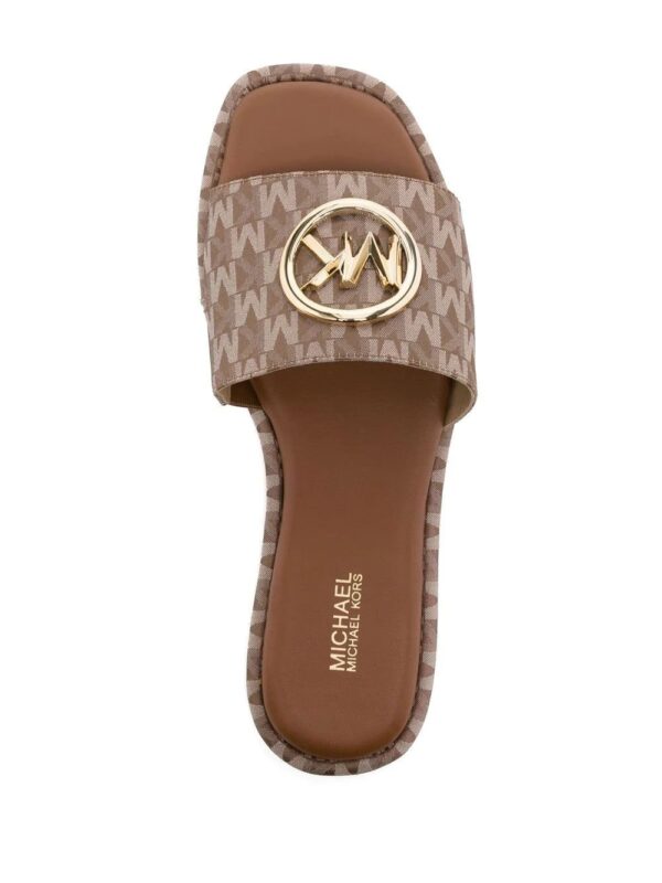 Michael Kors  Hayworth leather sliders - Image 4