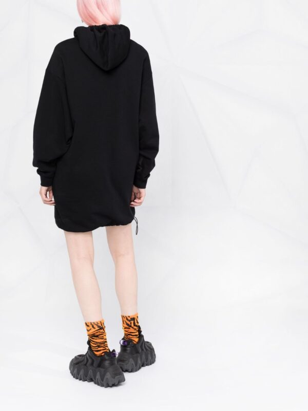Love Moschino logo print hooded sweater dress - Image 6
